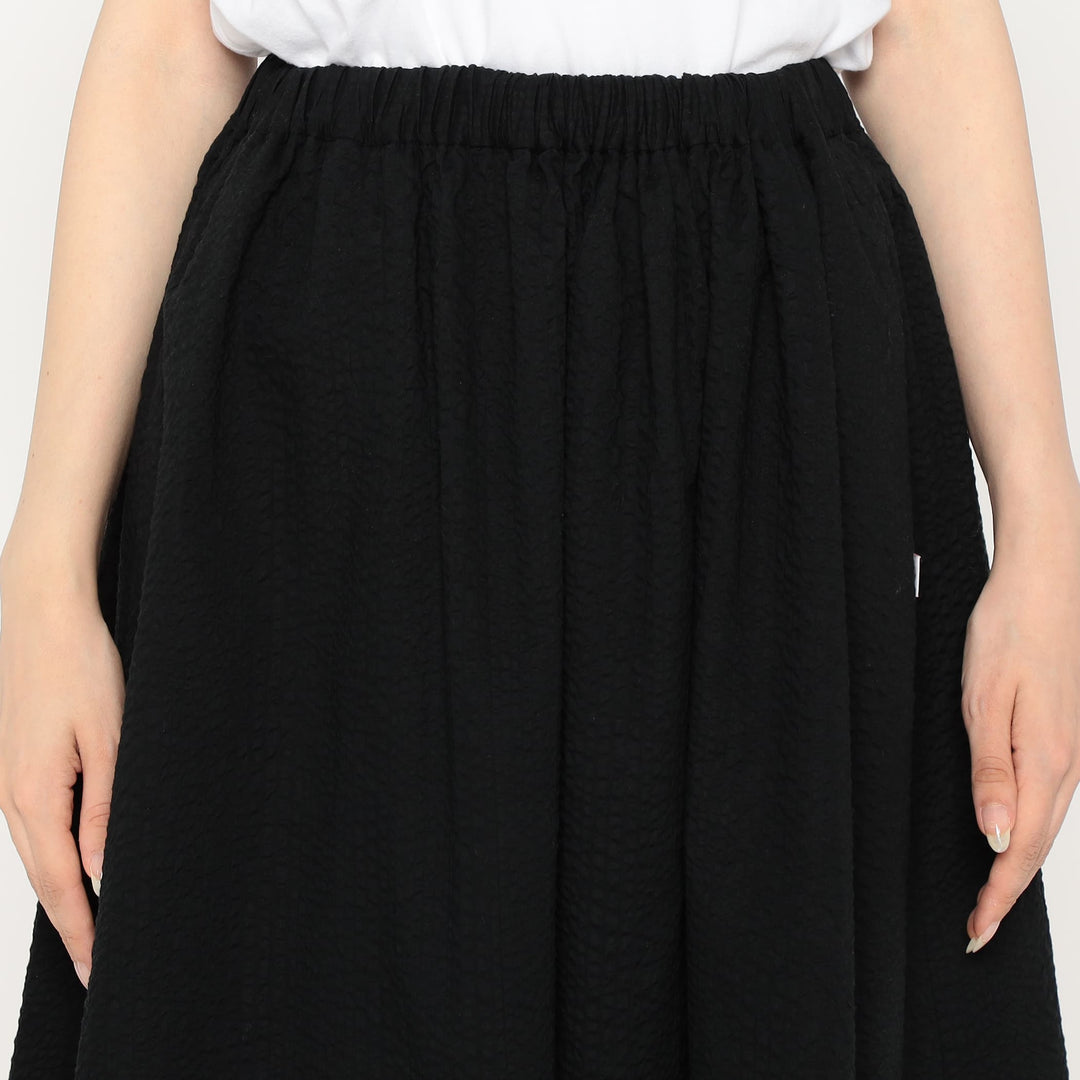 Women's Seersucker Gather Skirt