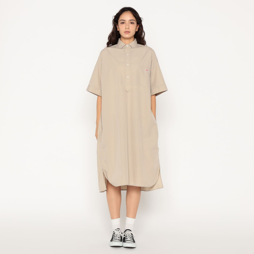 Women's Cotton Poplin Pullover Shirt Dress