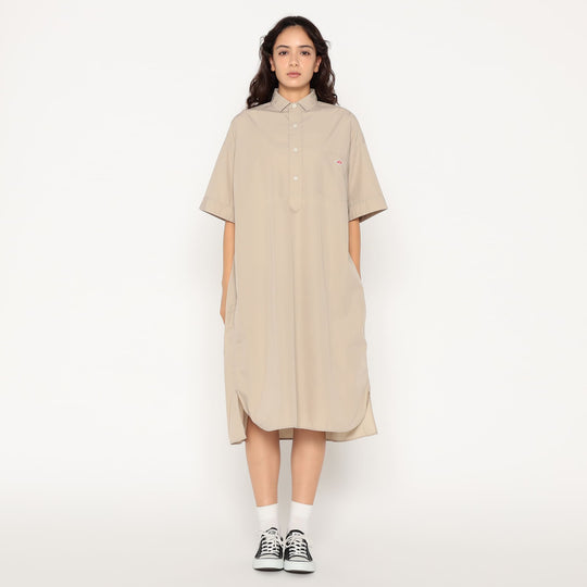 Women's Cotton Poplin Pullover Shirt Dress