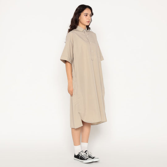 Women's Cotton Poplin Pullover Shirt Dress