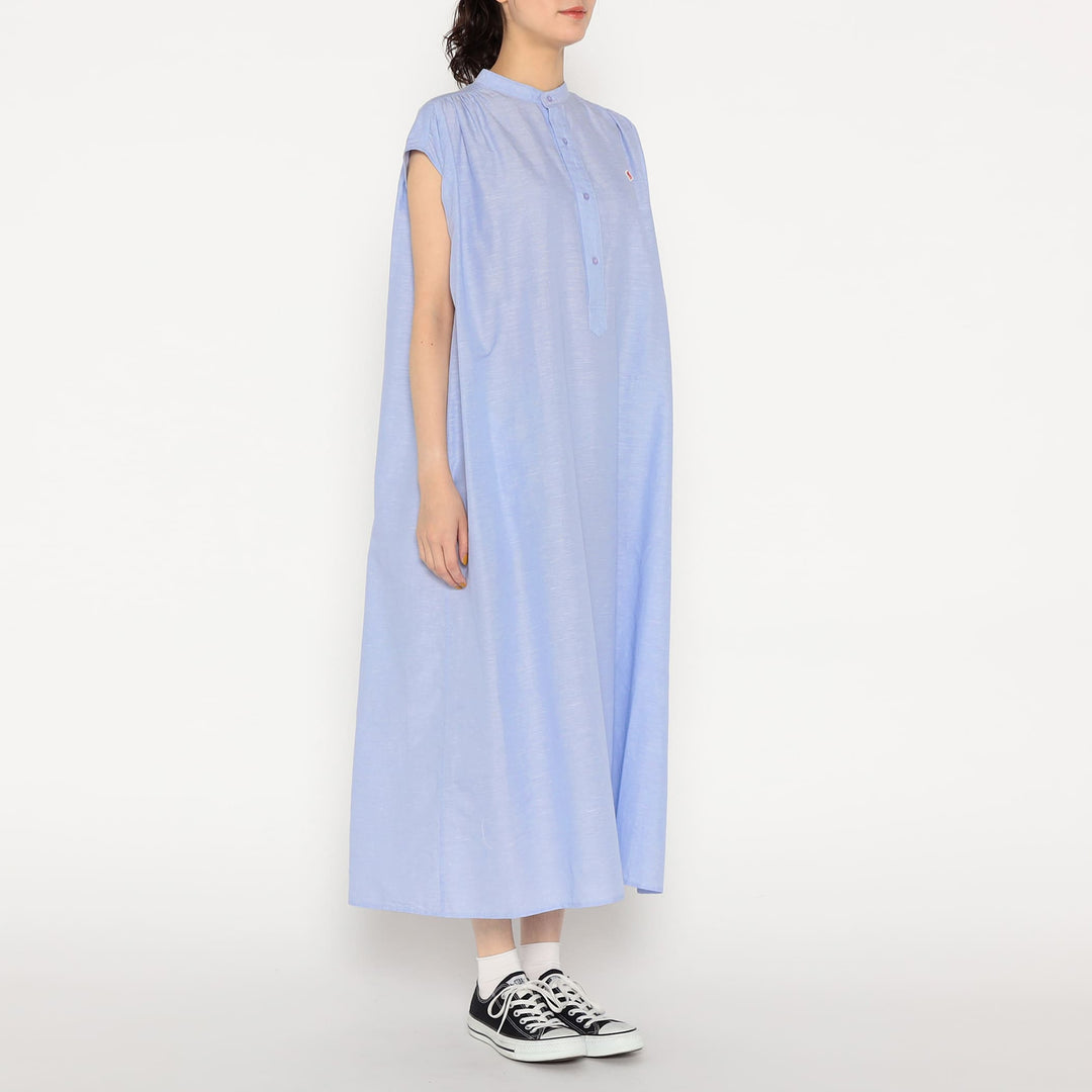 Women's Cotton Linen Slub Sleeveless Dress