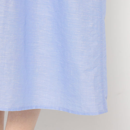 Women's Cotton Linen Slub Sleeveless Dress