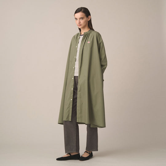 Women's T/C Broadcloth Gathered Shirt Dress