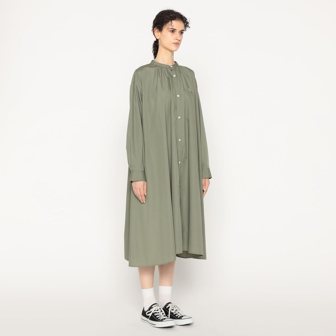Women's T/C Broadcloth Gathered Shirt Dress
