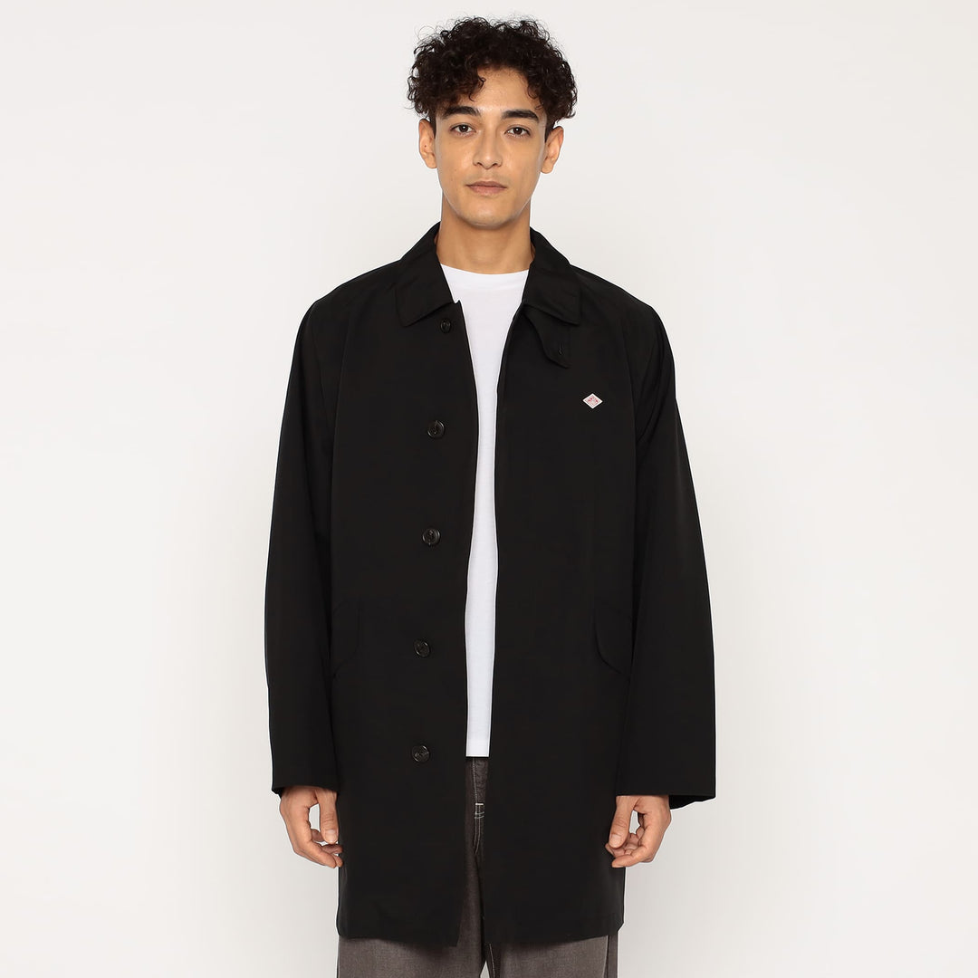 Men's 3-Layer Cloth Balmacaan Mid-length Coat