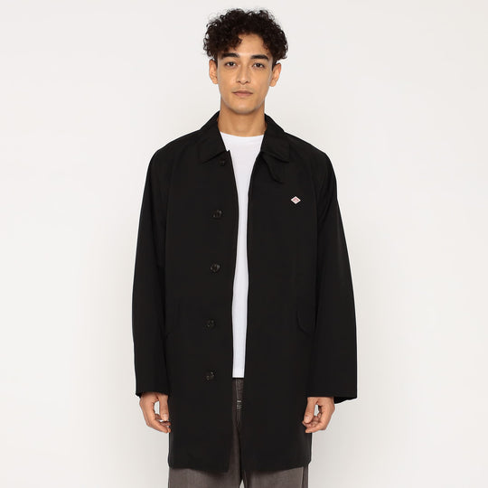 Men's 3-Layer Cloth Balmacaan Mid-length Coat