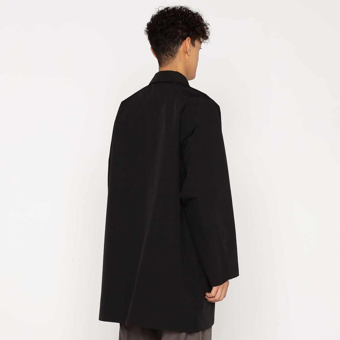 Men's 3-Layer Cloth Balmacaan Mid-length Coat