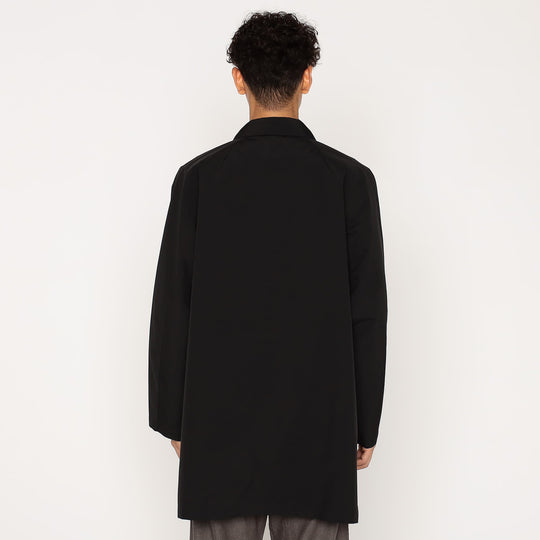 Men's 3-Layer Cloth Balmacaan Mid-length Coat