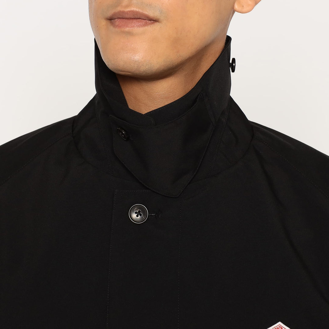 Men's 3-Layer Cloth Balmacaan Mid-length Coat