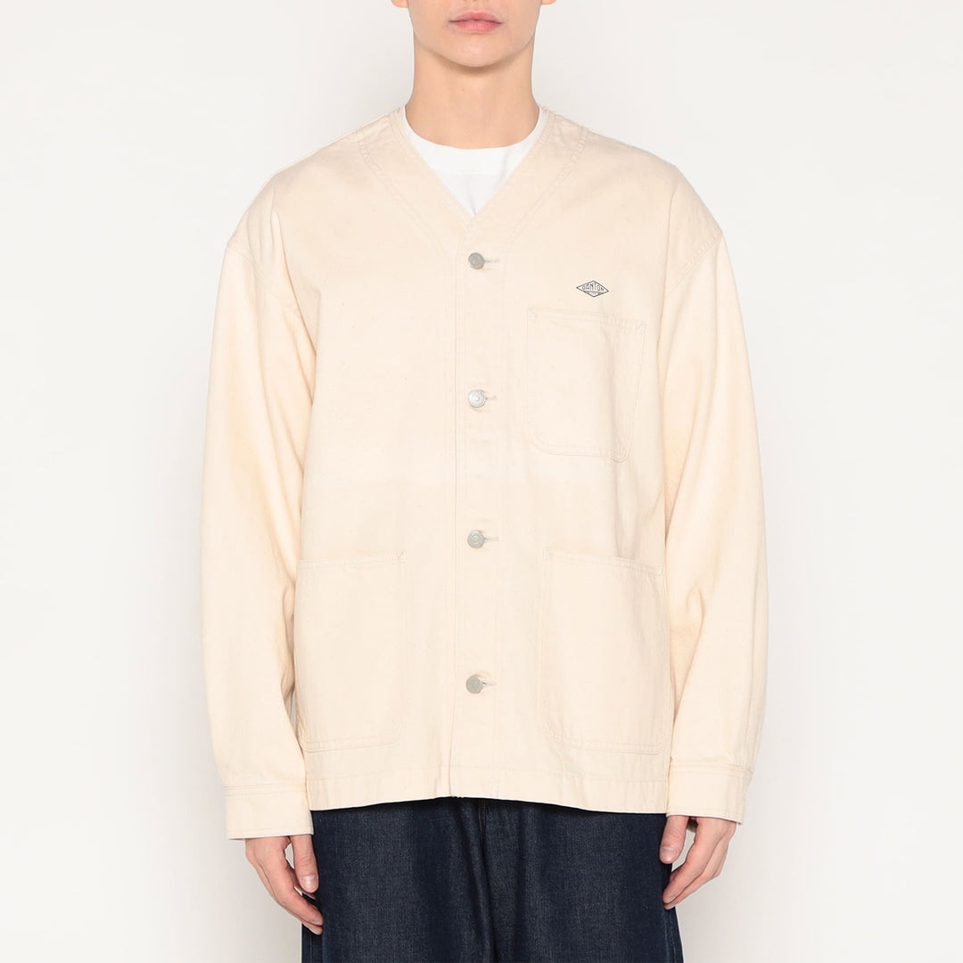 Men's Cotton Drill Collarless Jacket