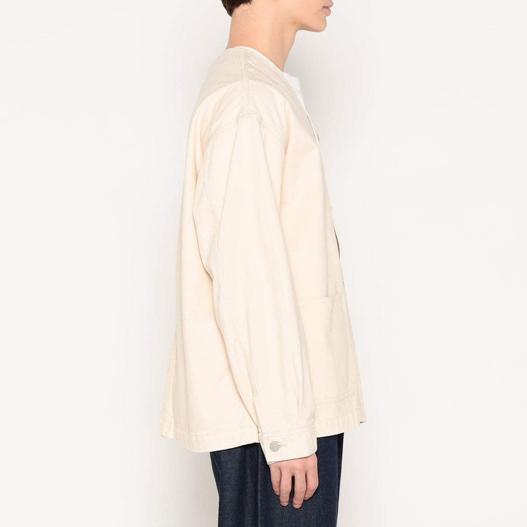 Men's Cotton Drill Collarless Jacket