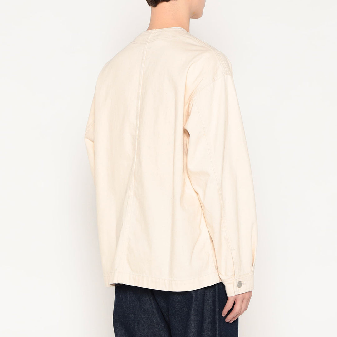 Men's Cotton Drill Collarless Jacket