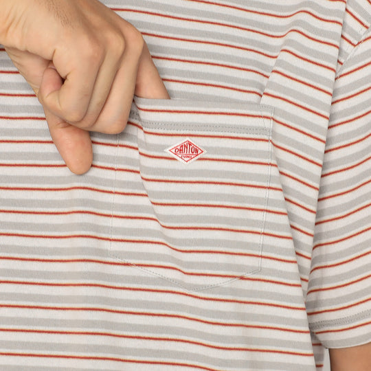 Men's Short Sleeve Pocket T-shirt Stripe
