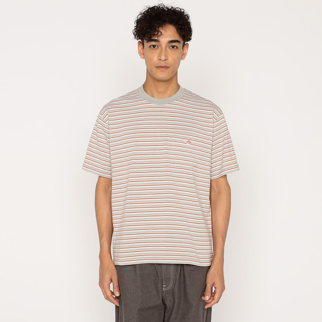 Men's Short Sleeve Pocket T-shirt Stripe