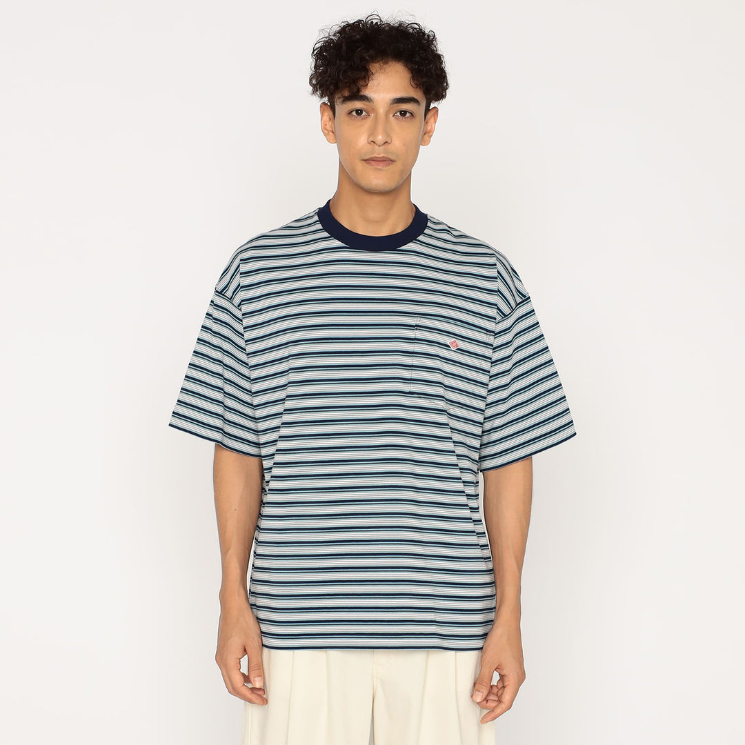 Men's Big Silhouette Pocket T-shirt Stripe