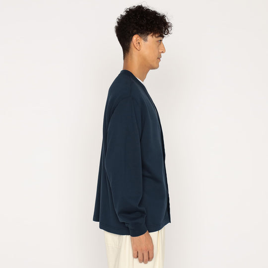 Men's Cotton Terry V-neck Cardigan