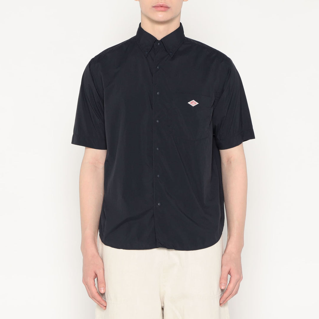 Men's Typewriter Short Sleeve Button-Down Shirt