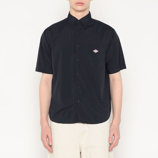 Men's Typewriter Short Sleeve Button-Down Shirt