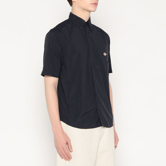 Men's Typewriter Short Sleeve Button-Down Shirt