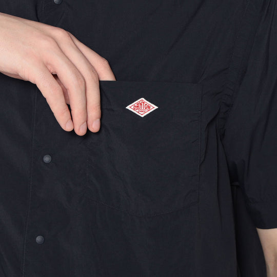 Men's Typewriter Short Sleeve Button-Down Shirt