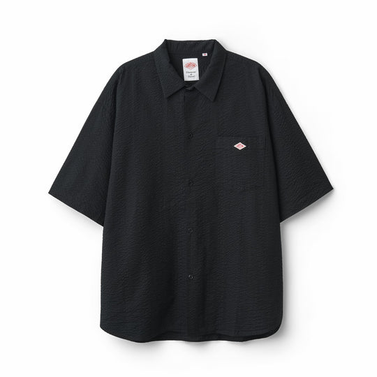 Men's Seersucker Short Sleeve Work Shirt