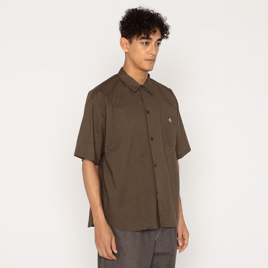 Men's Seersucker Short Sleeve Work Shirt