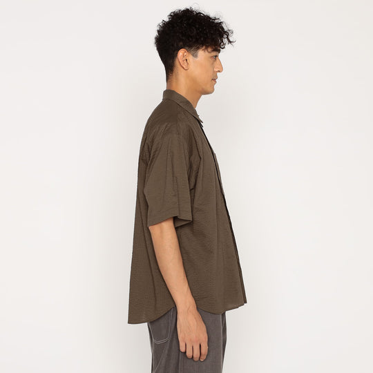 Men's Seersucker Short Sleeve Work Shirt