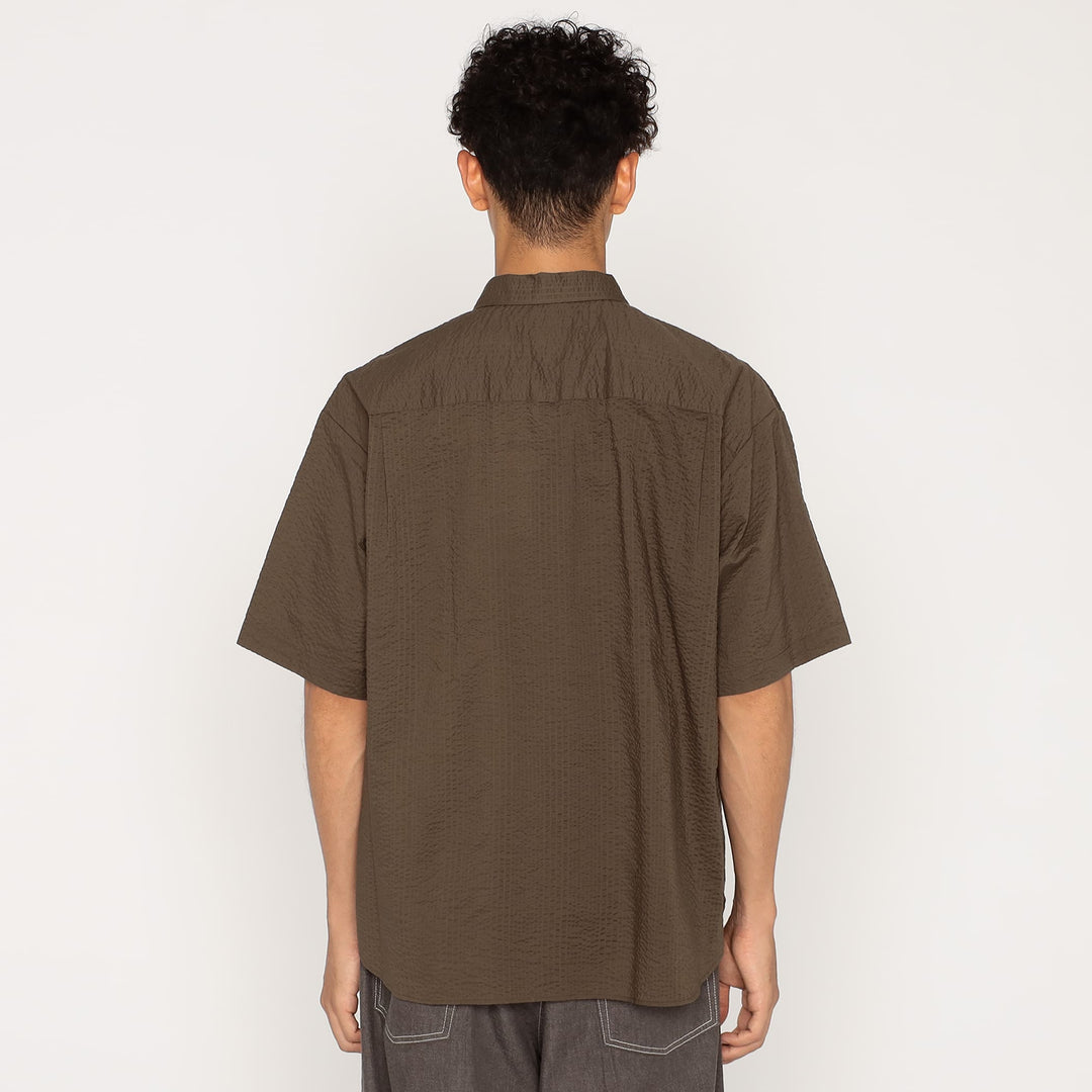 Men's Seersucker Short Sleeve Work Shirt