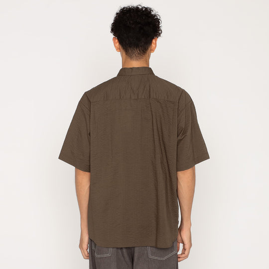 Men's Seersucker Short Sleeve Work Shirt