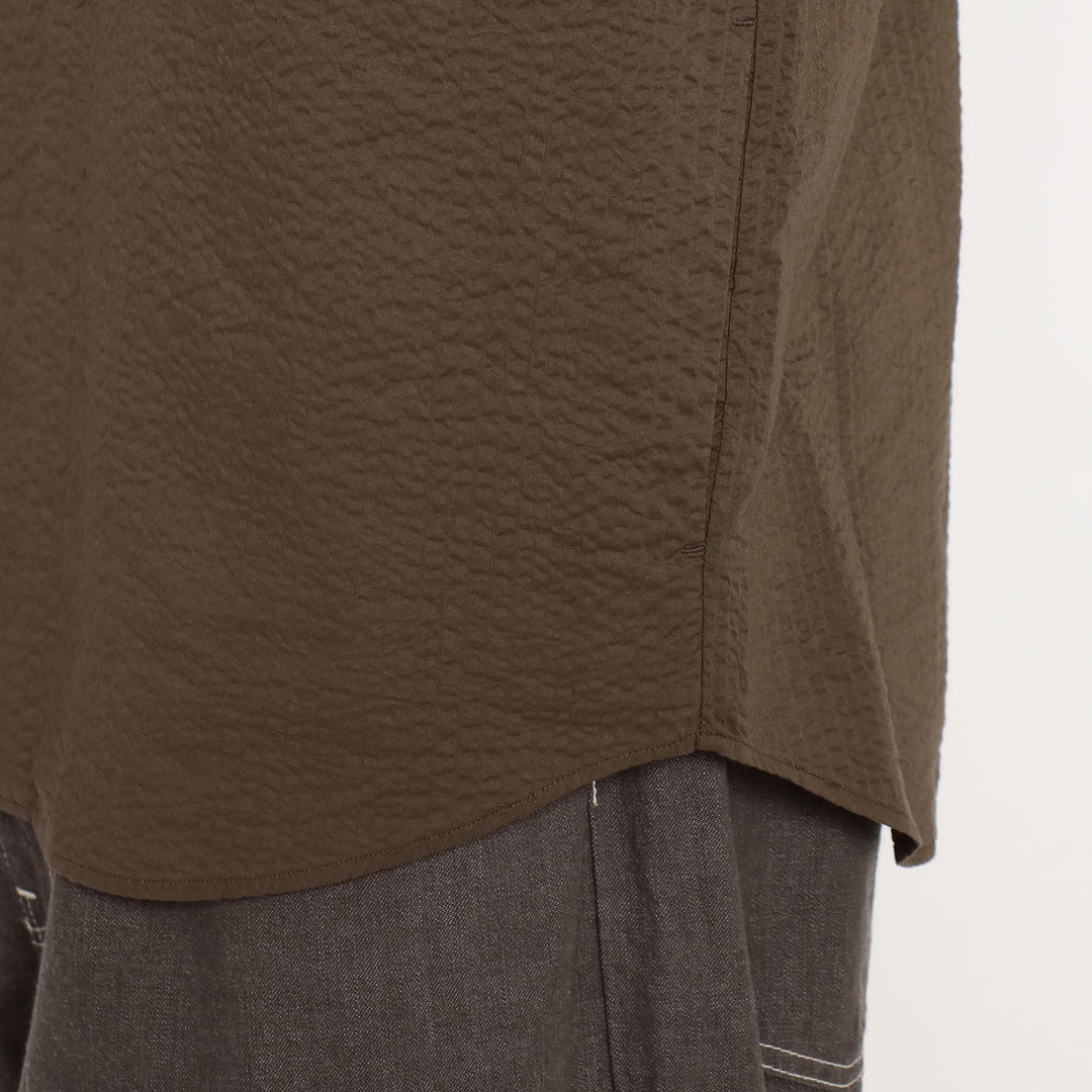 Men's Seersucker Short Sleeve Work Shirt