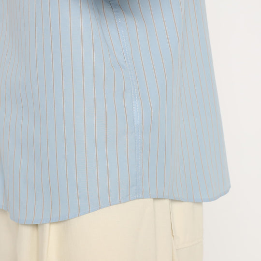 Men's Cotton Poplin Band Collar Shirt