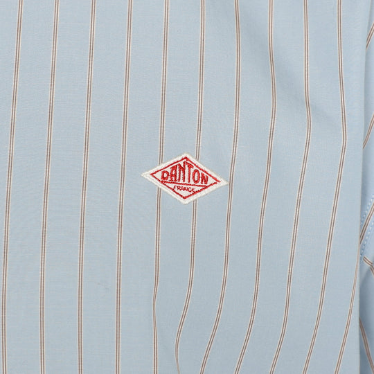 Men's Cotton Poplin Band Collar Shirt