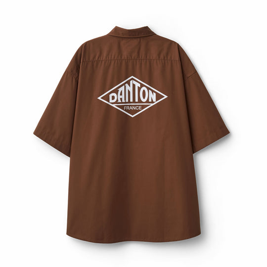 Men's Back Logo Short Sleeve Work Shirt