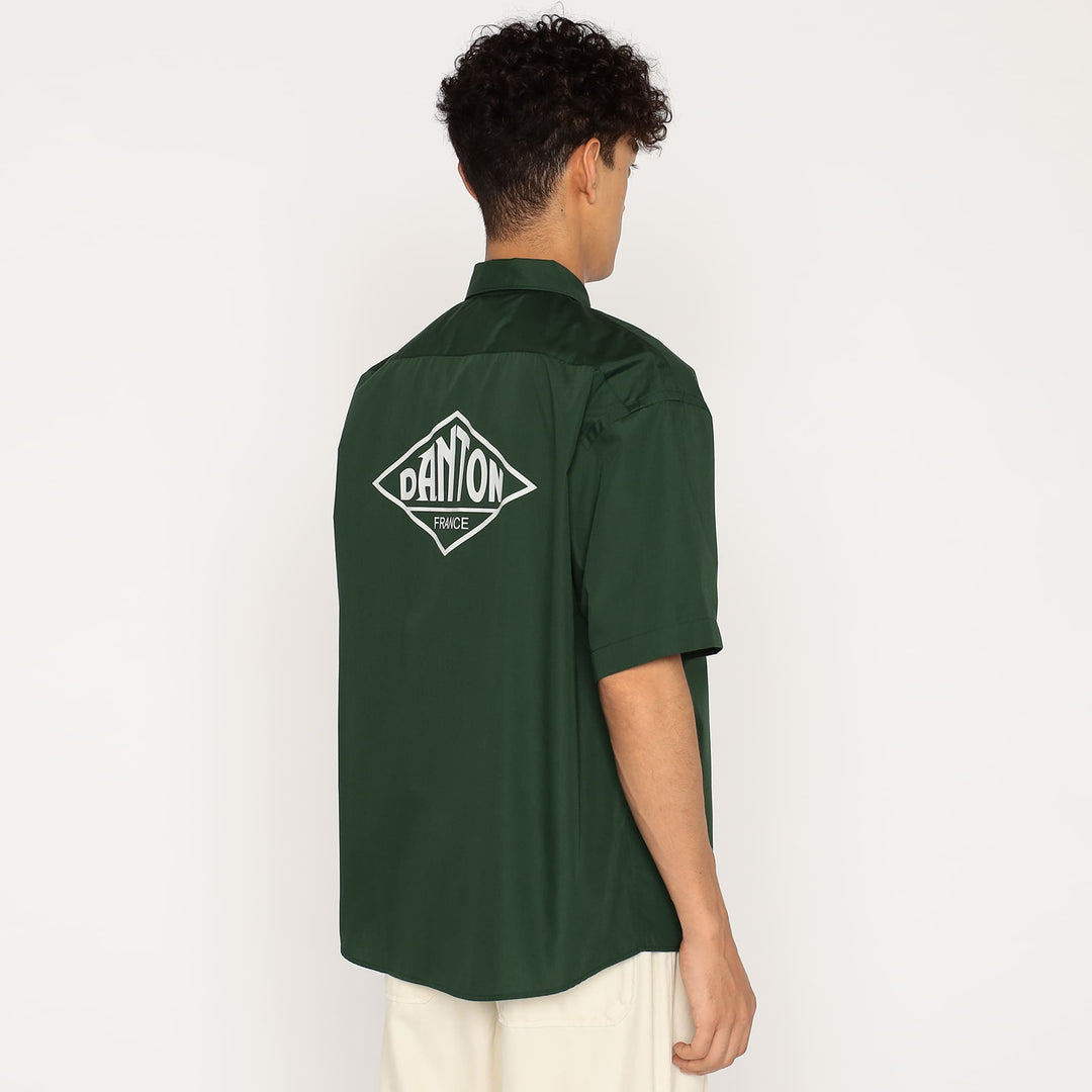 Men's Back Logo Short Sleeve Work Shirt