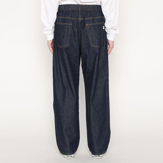 Men's Color Denim Belted Easy Pants