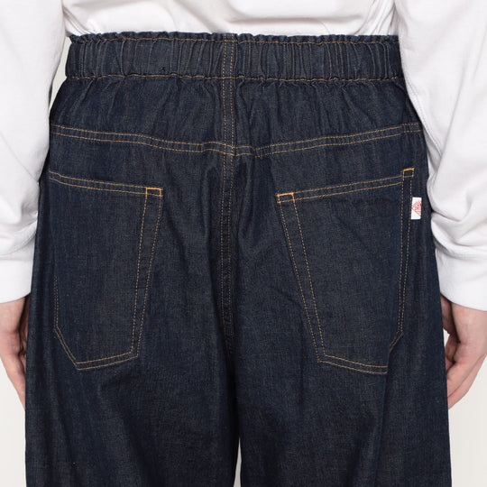 Men's Color Denim Belted Easy Pants