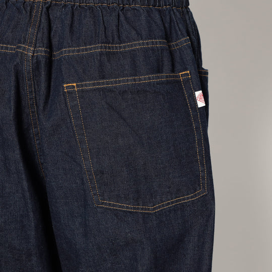 Men's Color Denim Belted Easy Pants