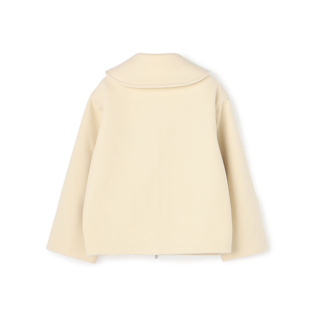 Women's Wool Melton Round Collar Jacket