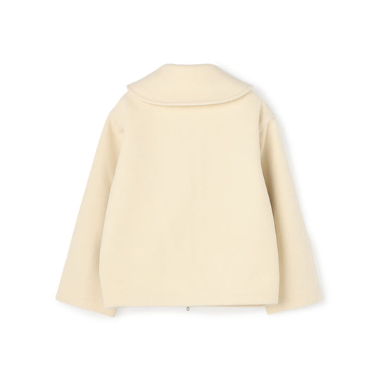 Women's Wool Melton Round Collar Jacket