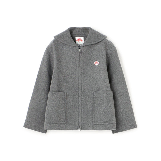 Women's Wool Melton Round Collar Jacket