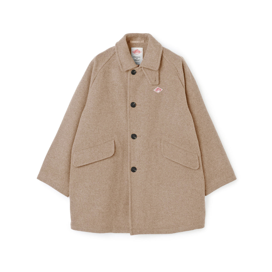 Men's Wool Melton Half Coat