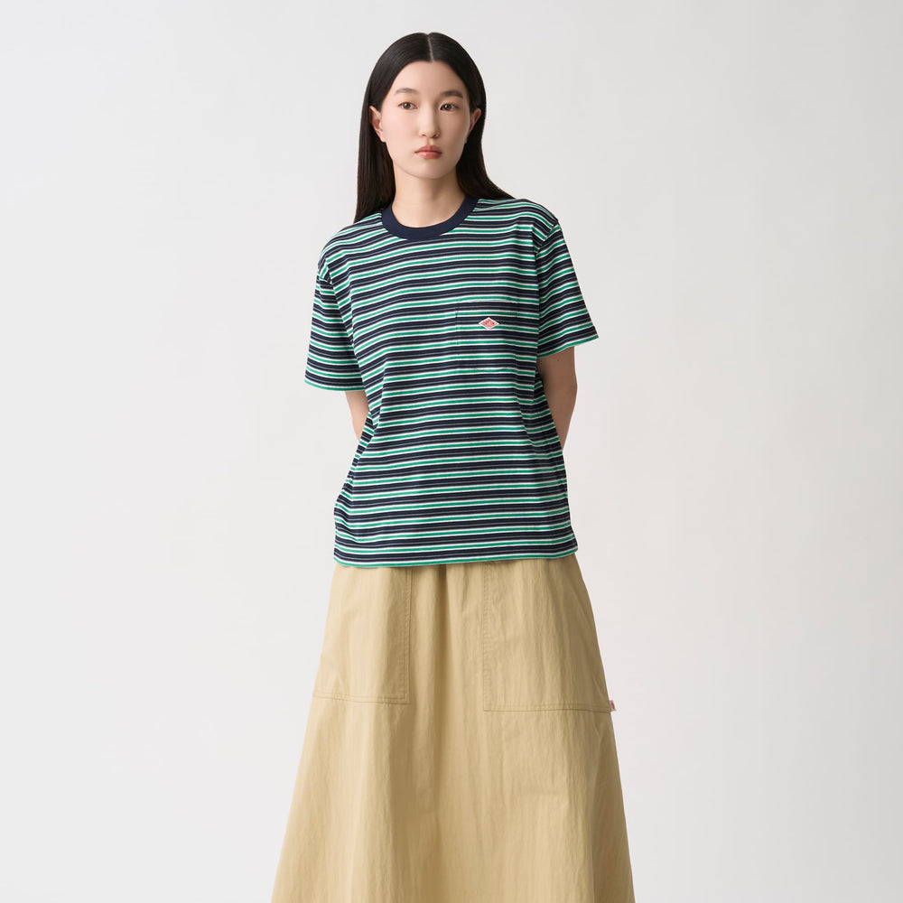 Women’s Short Sleeve Pocket T-Shirt Stripe