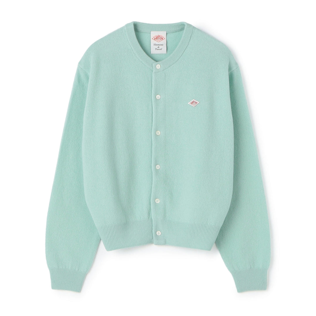 Women's Lambswool Crew Neck Knit Cardigan