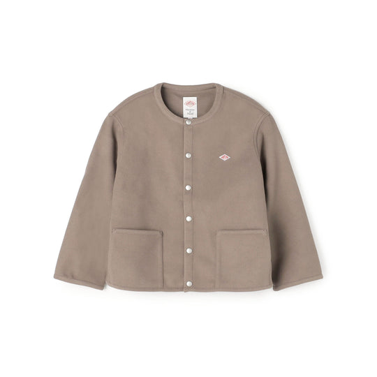 Women's Fleece Like Collarless Jacket